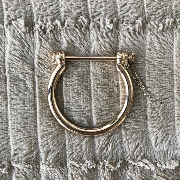 Zara gold cuff bracelet bangle - Picture 2 of 5